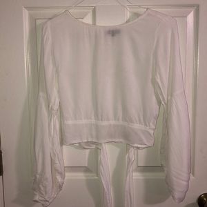White Long sleeve Top